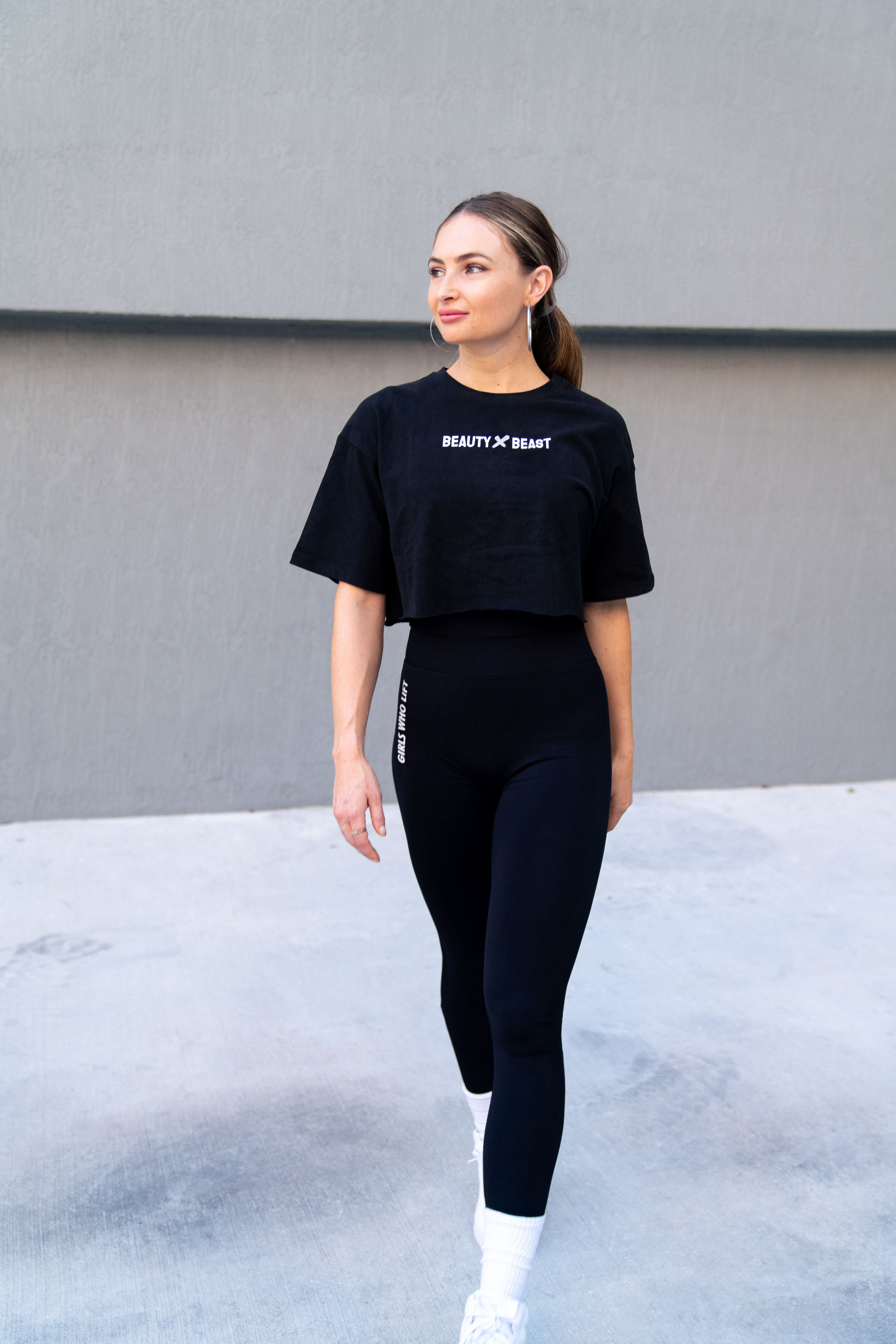 Beauty X Beast Flowy Cropped Tee