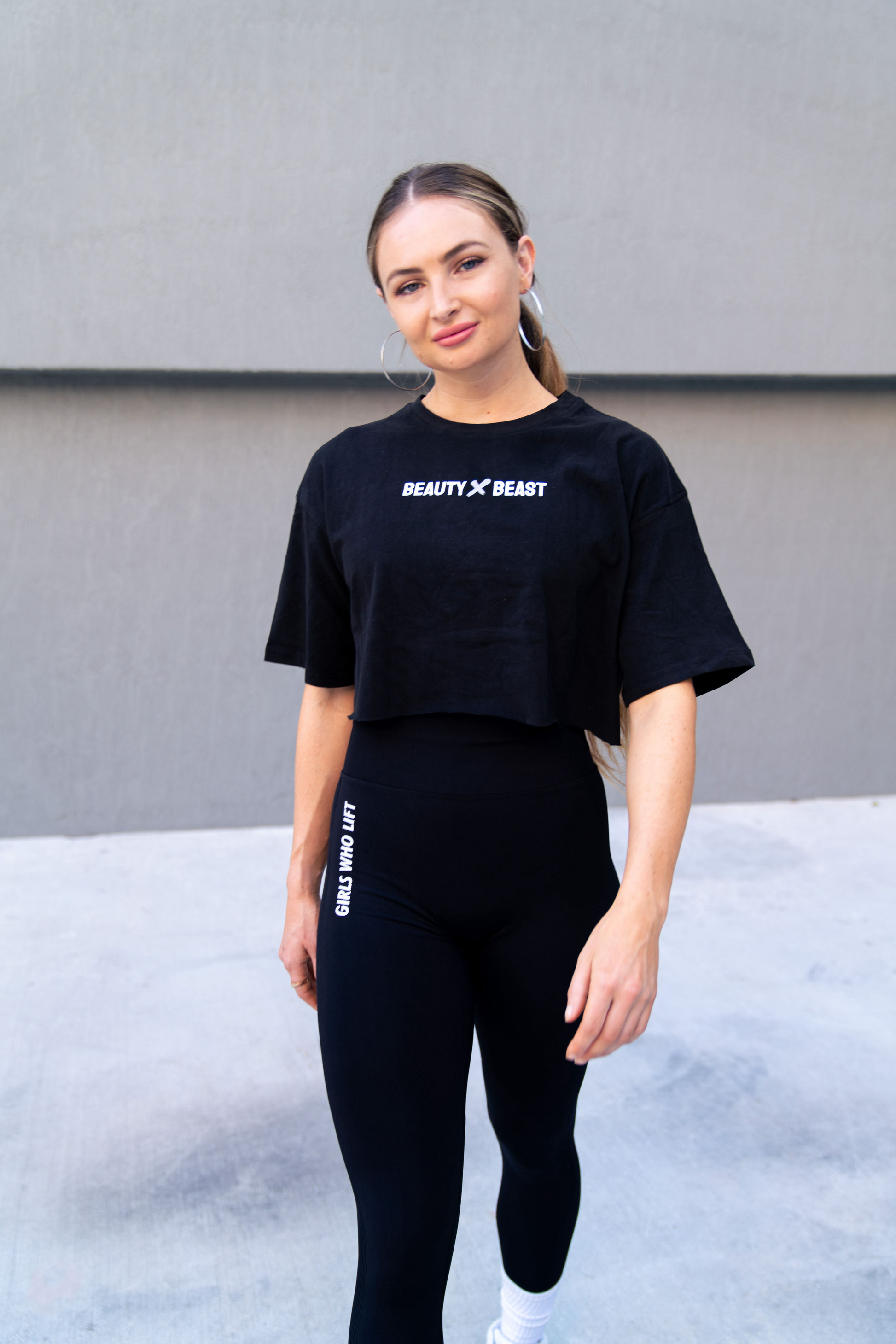 Beauty X Beast Flowy Cropped Tee