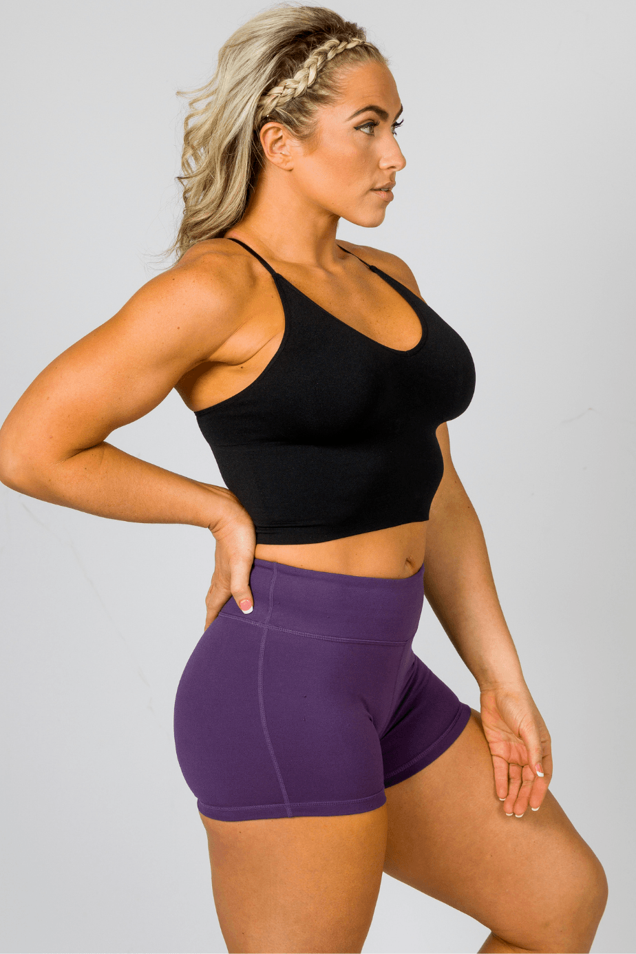 Bootiful Booty Shorts - Purple