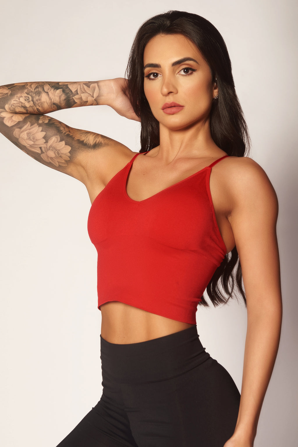 Rebellion Crop Bra - Red