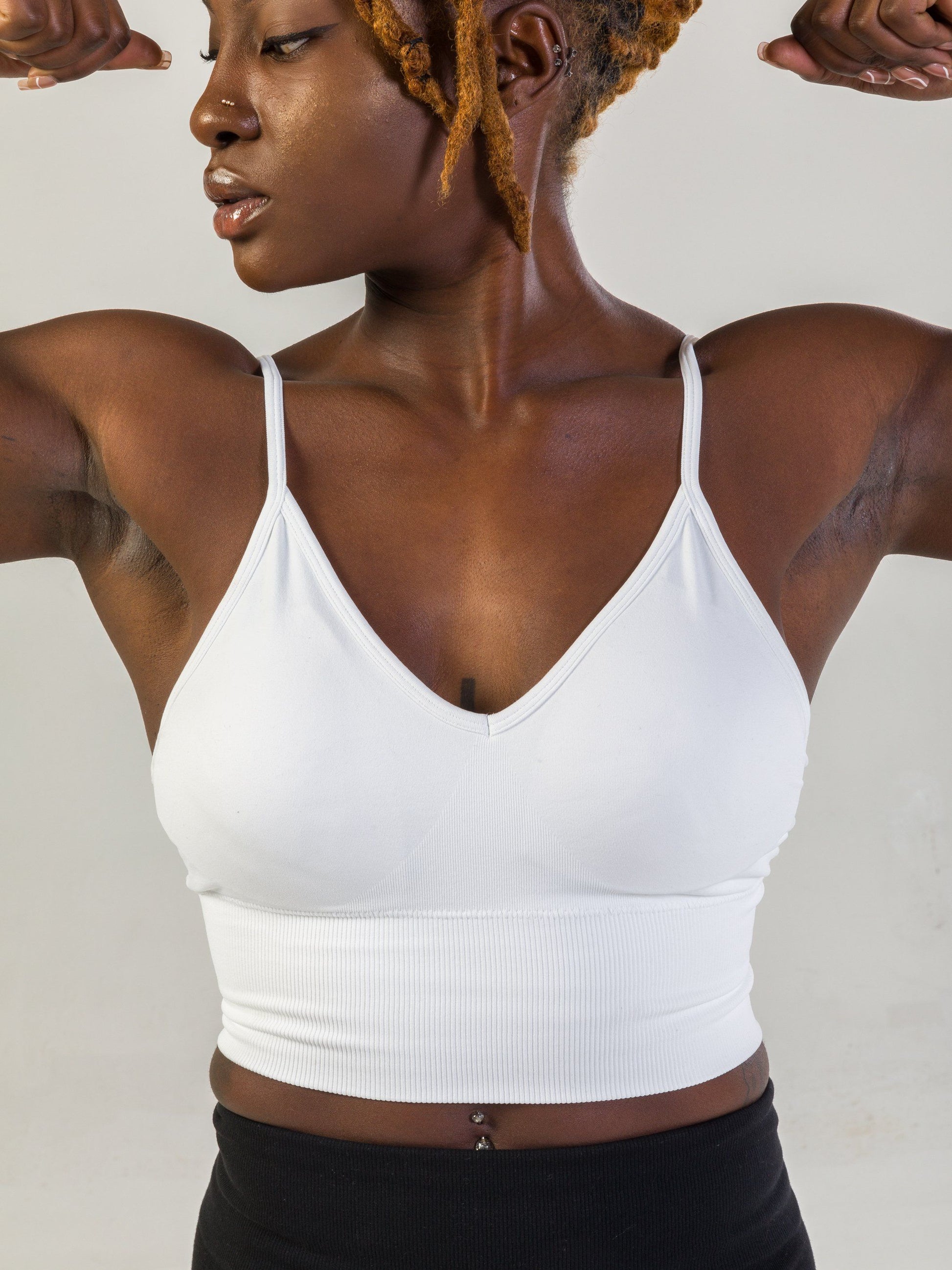 Revolutionary Ribbed Bralette- White