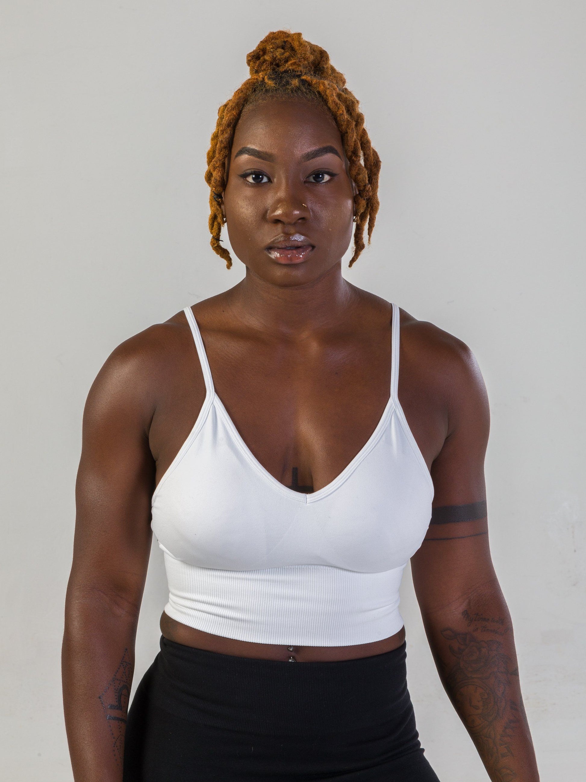 Revolutionary Ribbed Bralette- White