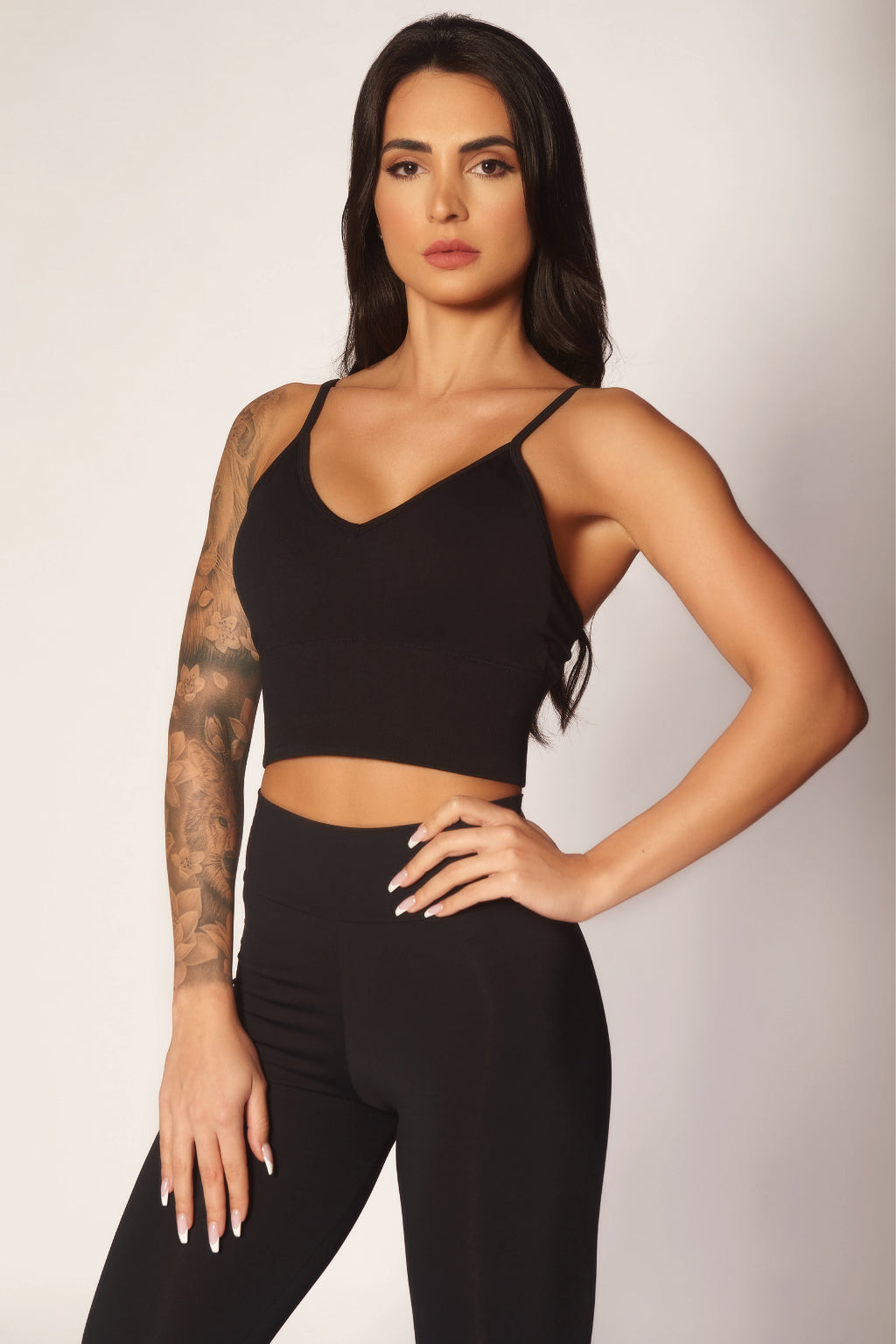 Revolutionary Ribbed Bralette- Jet Black