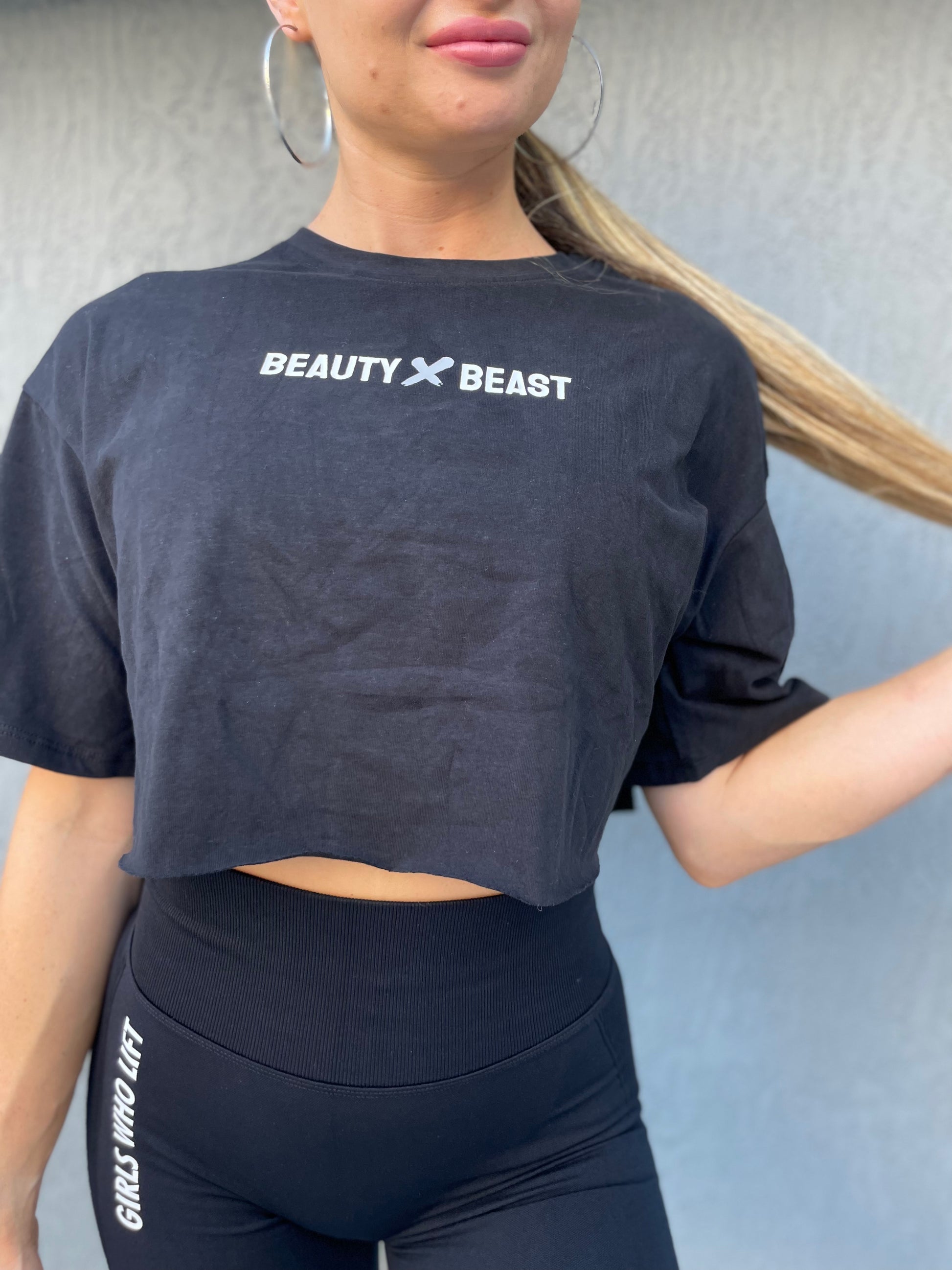 Beauty X Beast Flowy Cropped Tee