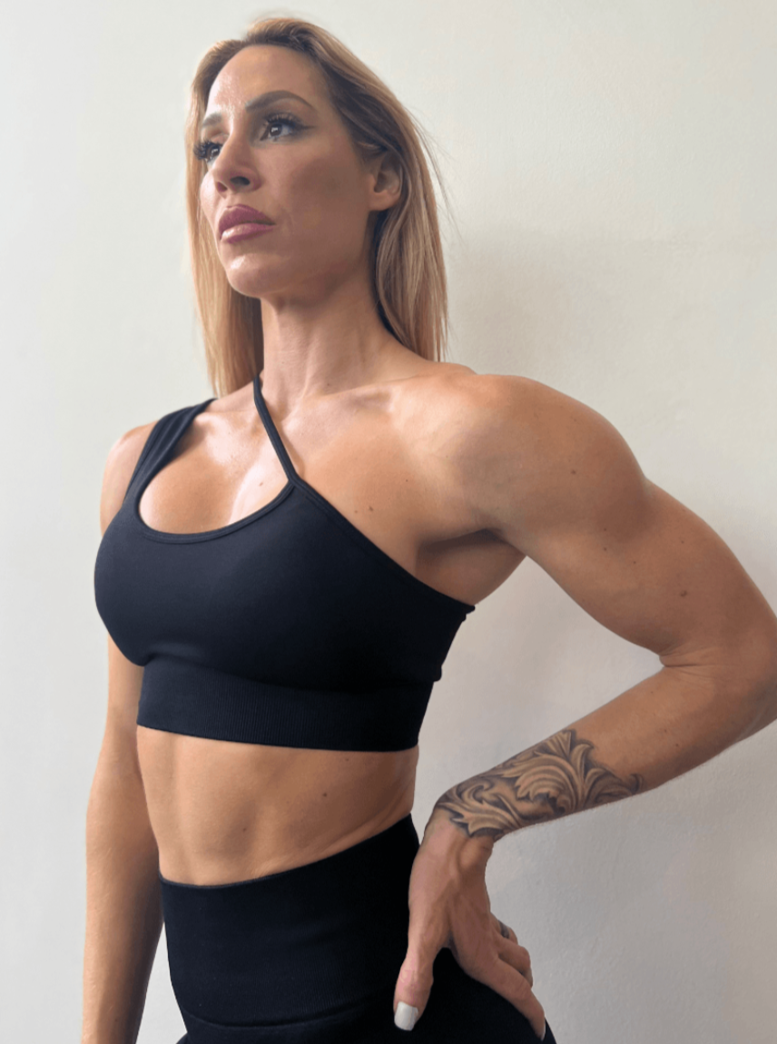 Gold Foil Seamless Sports Bra