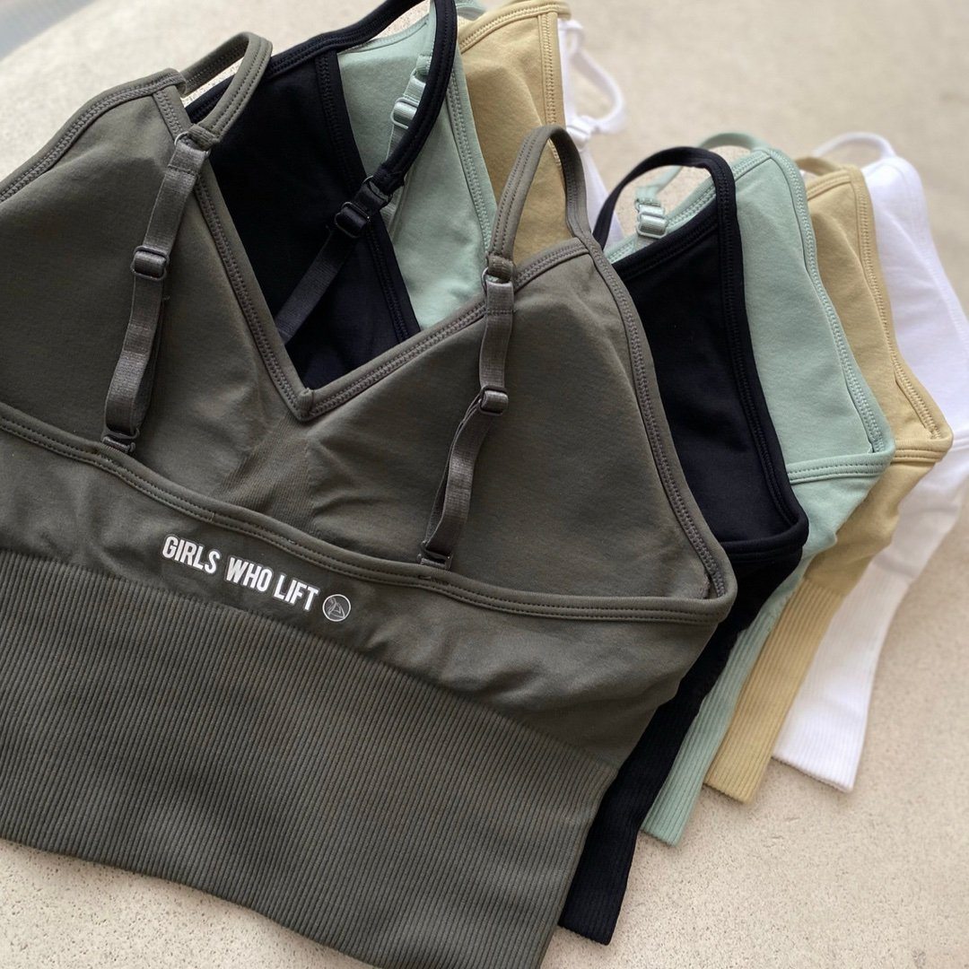 Revolutionary Ribbed Bralette- Jet Black